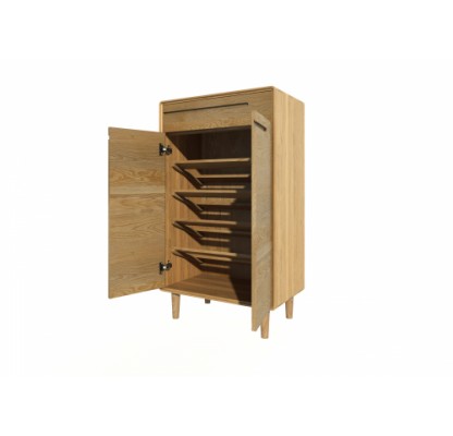 Scandic Oak Shoe Cabinet